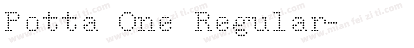 Potta One Regular字体转换
